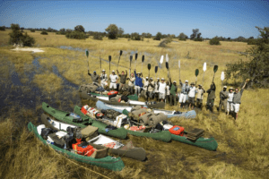 Botswana selinda spillway canoe safari