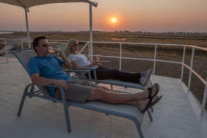 houseboat photographic safari chobe river relax on deck