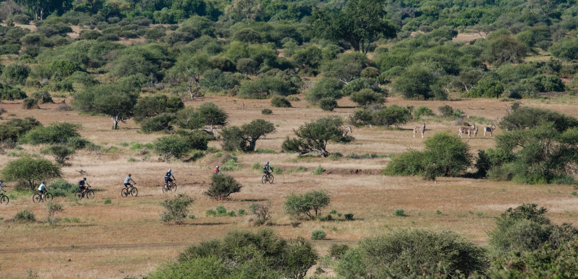 northern tuli botswana cycling safari aerial photo