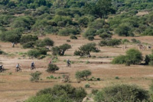 northern tuli botswana cycling safari aerial photo