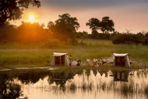 selinda spillway botswana canoe walking safari camp