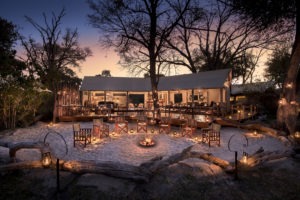 khwai tented camp botswana fireplace