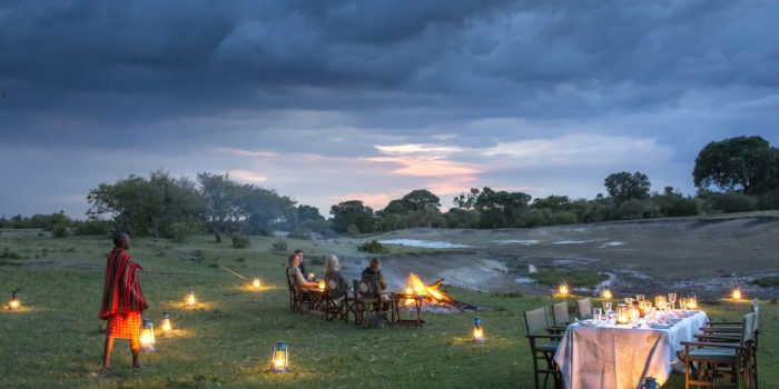 Richards Masai Mara bush dinner