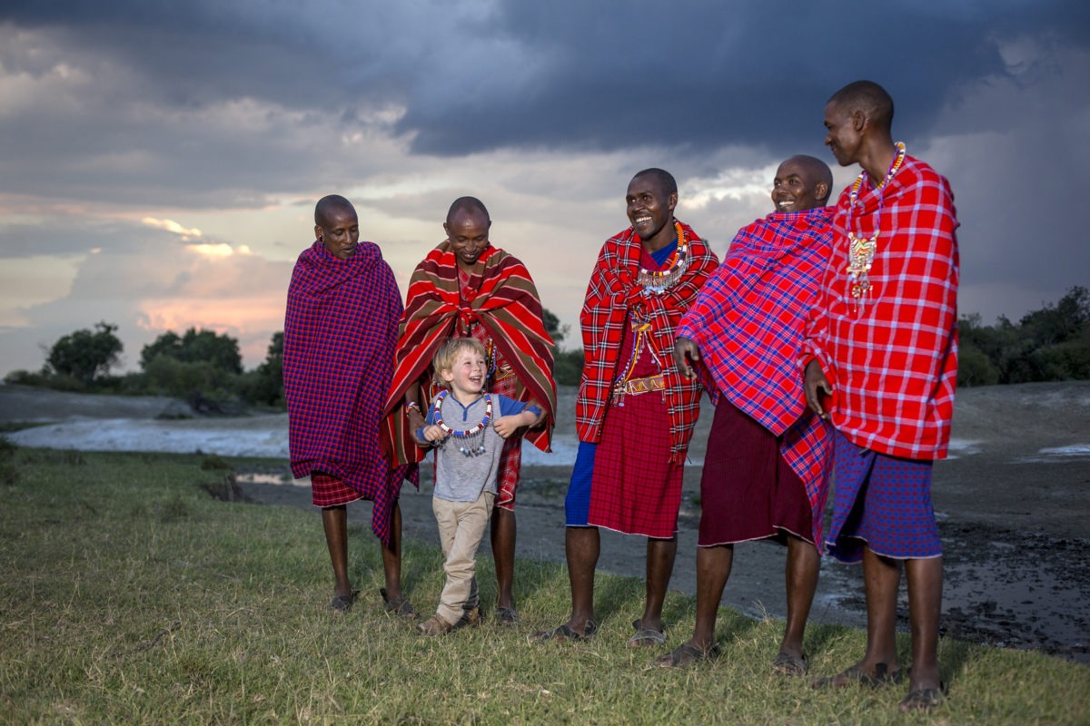 Richards masai family kids