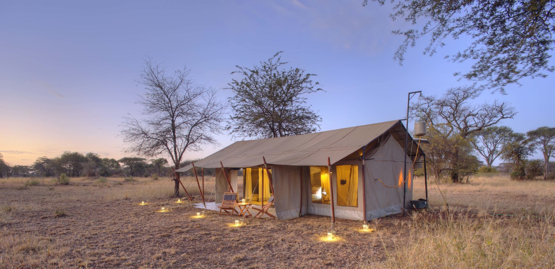 ubuntu camp guest tent exterior serengeti