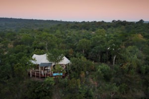 zimbabwe victoria falls the elephant camp aerial