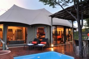 zimbabwe victoria falls the elephant camp exterior