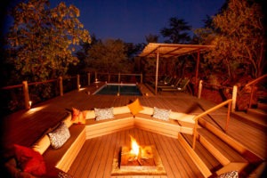 zimbabwe victoria falls the elephant camp fire place