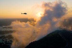 zimbabwe victoria falls the elephant camp helicopter