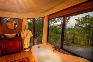 zimbabwe victoria falls the elephant camp tub