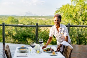 zimbabwe victoria falls the elephant camp waitress