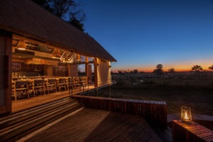 botswana okavango delta chitabe camp dining exterior