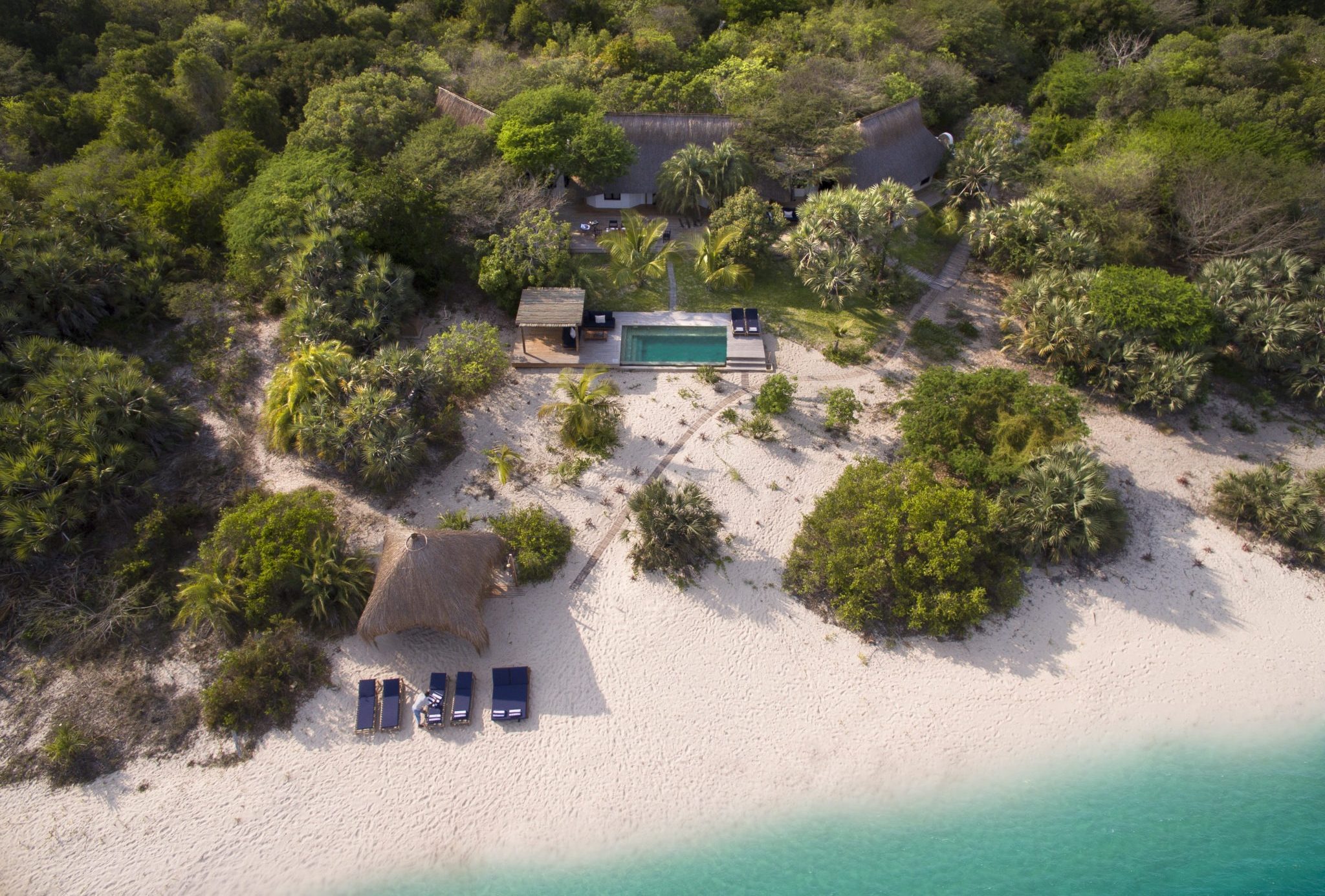 View of Secluded Luxury Beach Escapes on Mozambique's Coastline