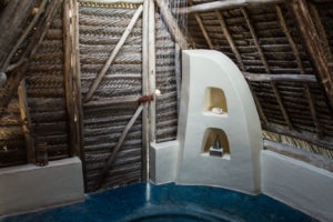 Tanzania Fanjove Island Banda shower