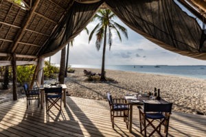 Tanzania Fanjove Island Dining area