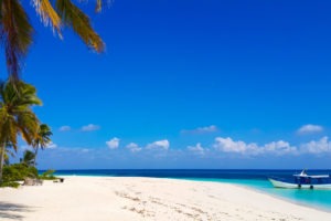 Tanzania Fanjove Island beach and boat shot
