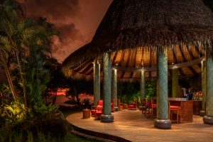 Anantara Maia Seychelles Villas Bar Sunset Pool Bar Night